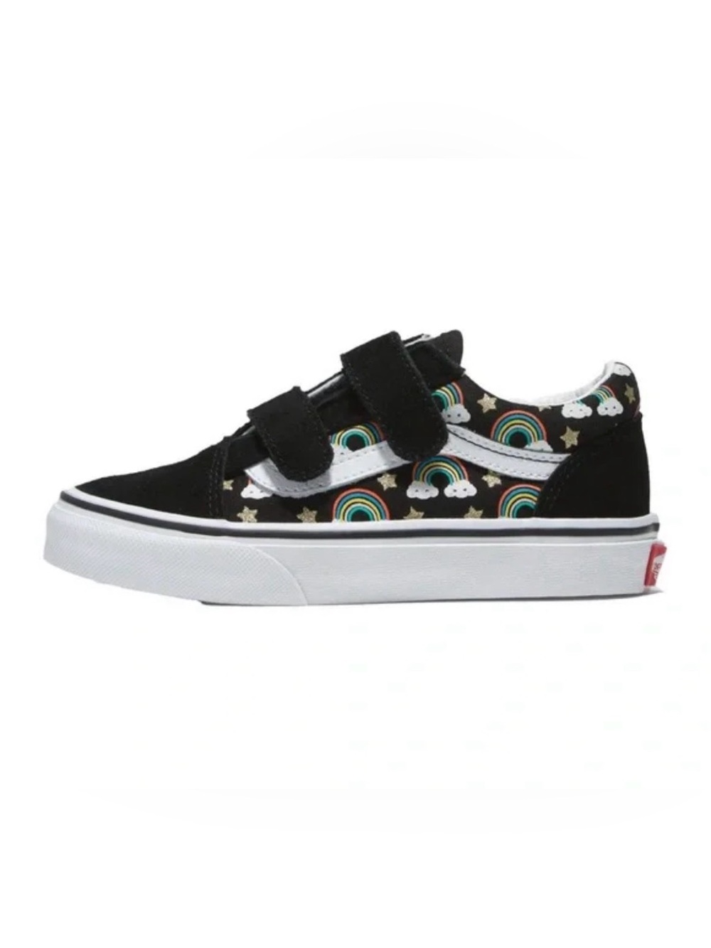 VANS Kids Old Skool Rainbow Velcro Sneakers Size 10